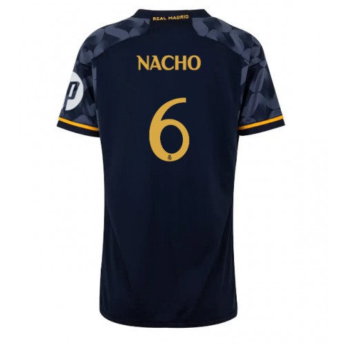 Dres Real Madrid Nacho Fernandez #6 Gostujuci za Žensko 2023-24 Kratak Rukav